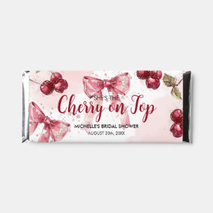 Cherry on Top Bow Cocktail Summer Bridal Shower Hershey Bar Favors