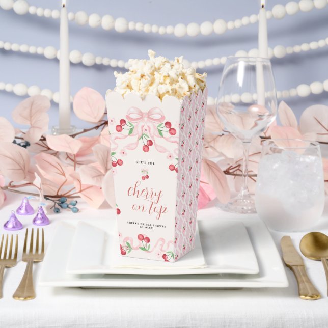 Cherry on Top | Bridal Shower  Favor Boxes (Wedding)