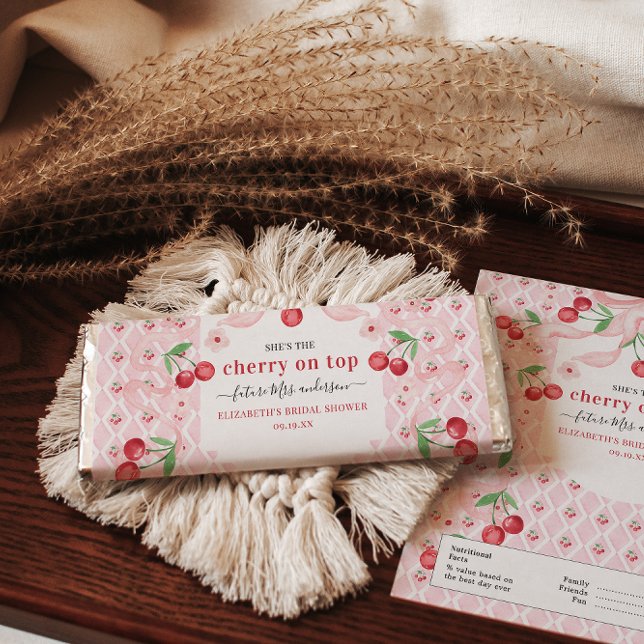 Cherry on Top | Bridal Shower Favor Hershey Bar Favors (Creator Uploaded)