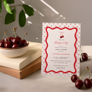 Cherry on Top Bridal Shower Invitation