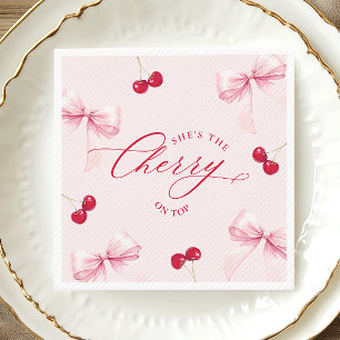 Cherry on Top Bridal Shower Napkins