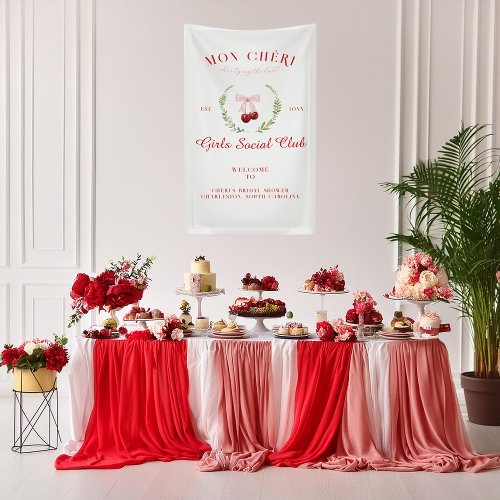 Cherry on Top  Bridal Shower Welcome Banner