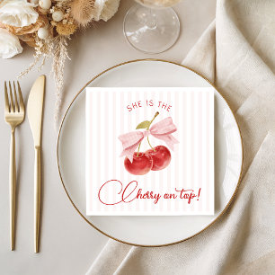 Cherry on Top Coquette Party Napkins