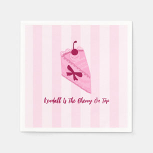Cherry on Top Cute Bridal Shower Napkins