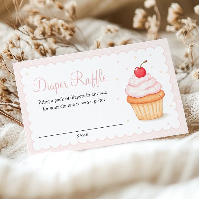 Cherry on Top Diaper Raffle Enclosure Card (Creator Uploaded)