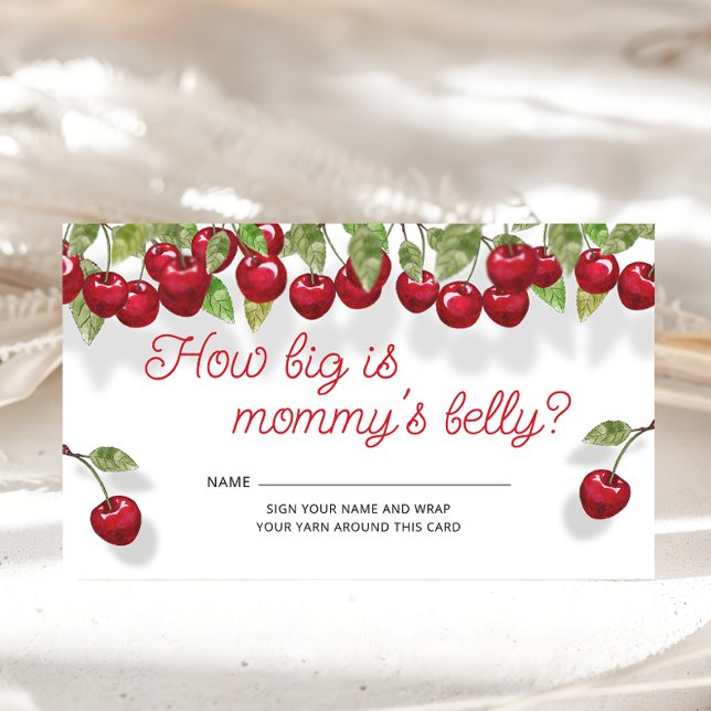Cherry On Top How Big is Mommy's Belly Enclosure Card (Creator Uploaded)