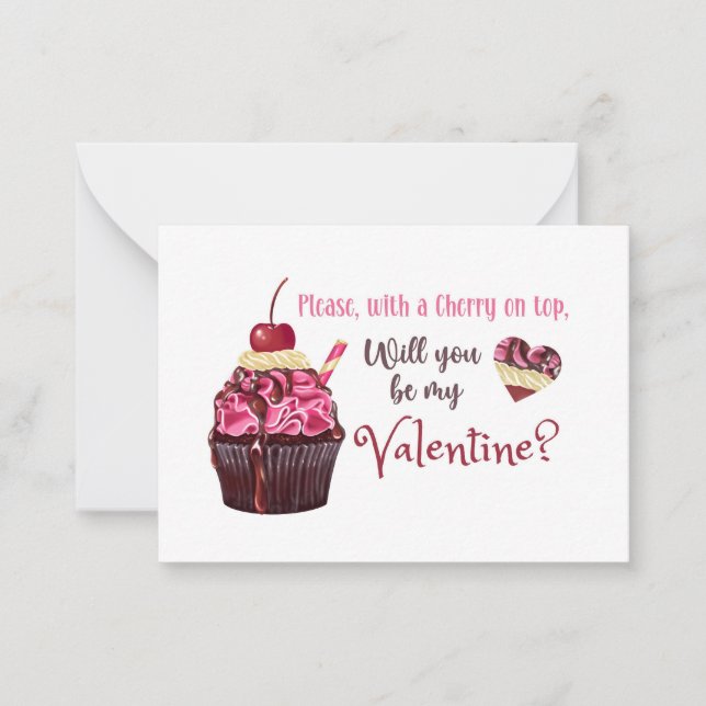 Cherry on Top Note Card (Front)