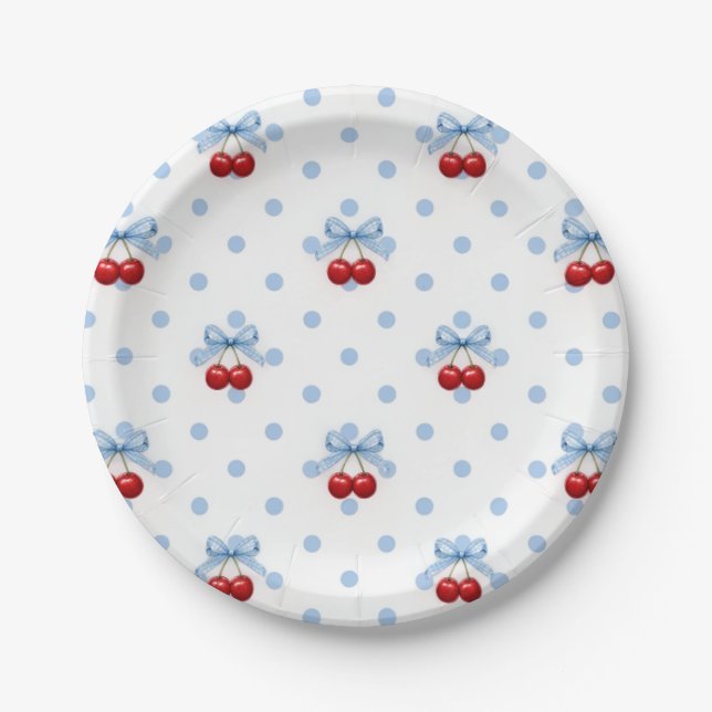 Cherry on Top Paper Plates (Front)