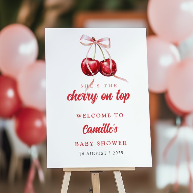 Cherry on Top Shower Welcome Foam Board (Creator Uploaded)