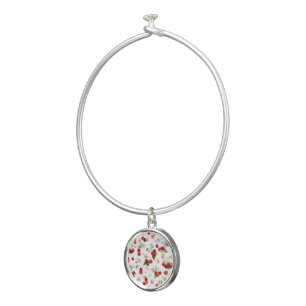 Cherry Pattern 1 Bangle Bracelet