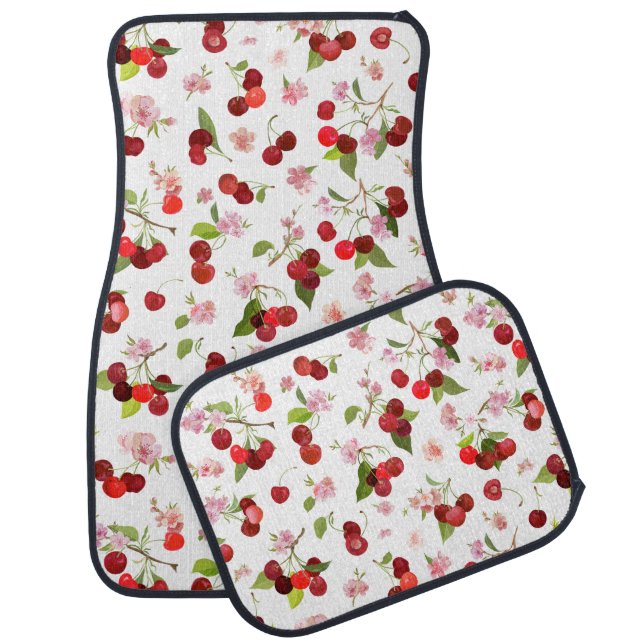 Cherry Pattern 1 Car Floor Mat (Set)
