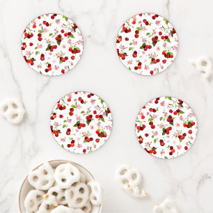 Cherry Pattern 1 Coaster Set