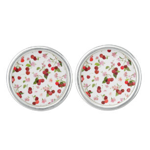 Cherry Pattern 1 Cufflinks