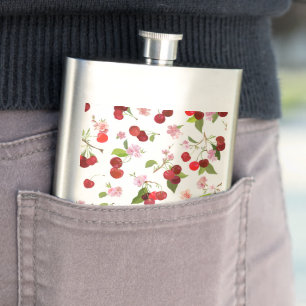 Cherry Pattern 1 Flask