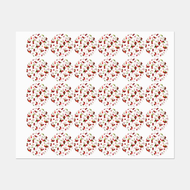 Cherry Pattern 1 Labels (Sheet)