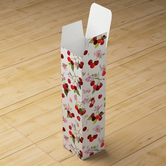 Cherry Pattern 1 Wine Box (Opened)