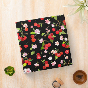 Cherry Pattern 2 3 Ring Binder