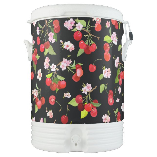 Cherry Pattern 2 Beverage Cooler (Front)