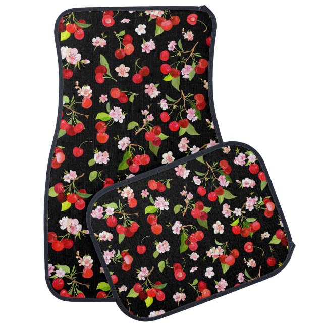 Cherry Pattern 2 Car Floor Mat (Set)