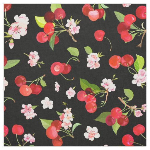 Cherry Pattern 2 Fabric