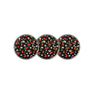 Cherry Pattern 2 Golf Ball Marker