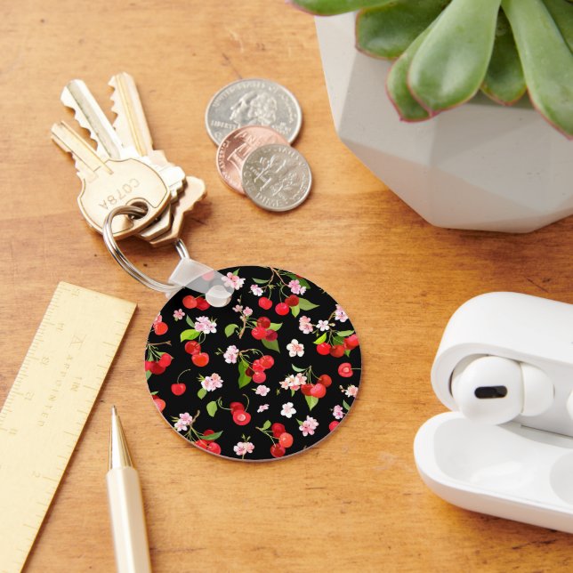 Cherry Pattern 2 Keychain (Desk)