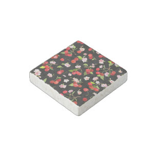 Cherry Pattern 2 Stone Magnet