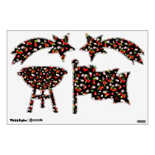 Cherry Pattern 2 Wall Decal