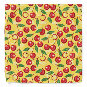 Cherry pattern bandana