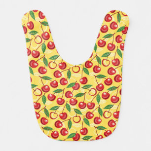 Cherry pattern bib