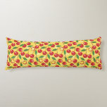 Cherry pattern body pillow