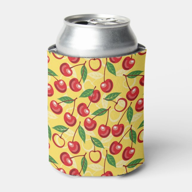 Cherry pattern can cooler (Can Front)
