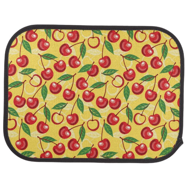 Cherry pattern car floor mat (Rear)