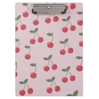 Cherry Pattern Clipboard