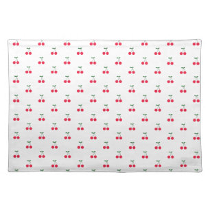 Cherry Pattern Cloth Placemat
