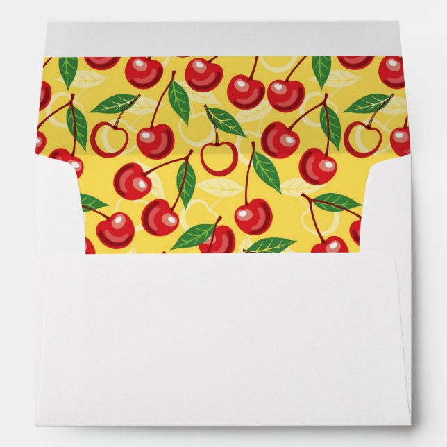 Cherry pattern envelope (Back (Bottom))