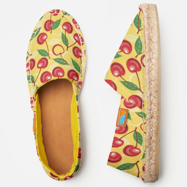 Cherry pattern espadrilles (Side)