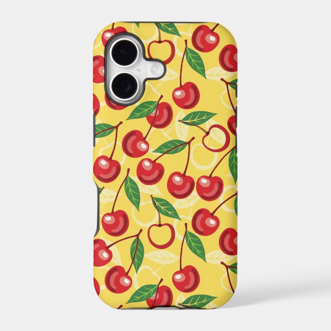Cherry pattern iphone case (Back)