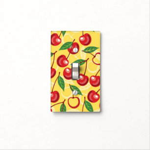 Cherry pattern light switch cover