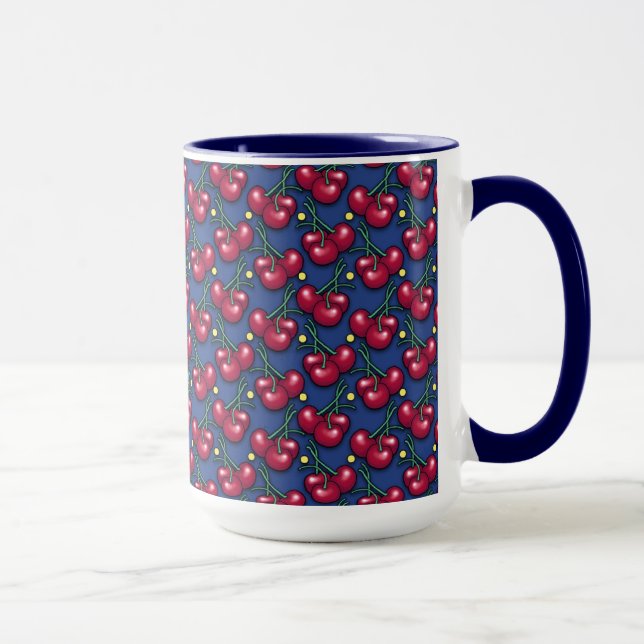 Cherry Pattern Mug (Right)