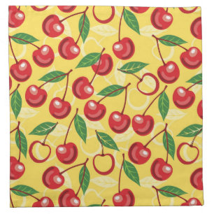 Cherry pattern napkin