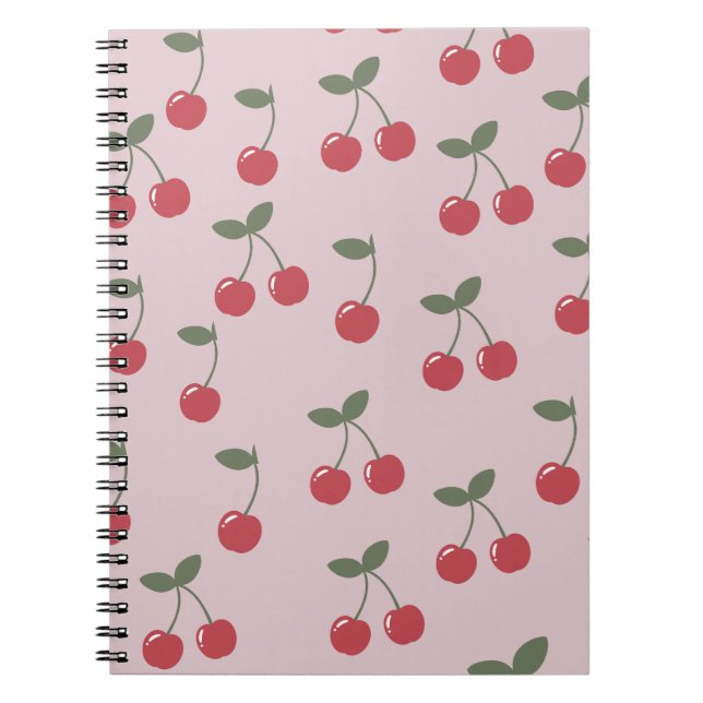 Cherry Pattern Notebook (Front)