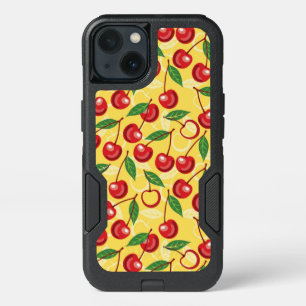 Cherry pattern iPhone 13 case