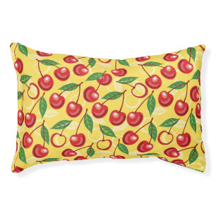 Cherry pattern pet bed