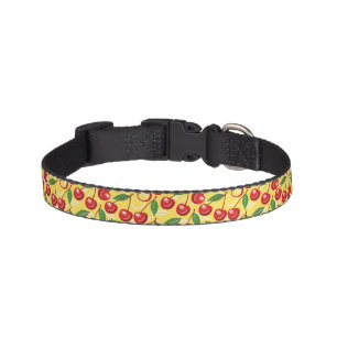 Cherry pattern pet collar