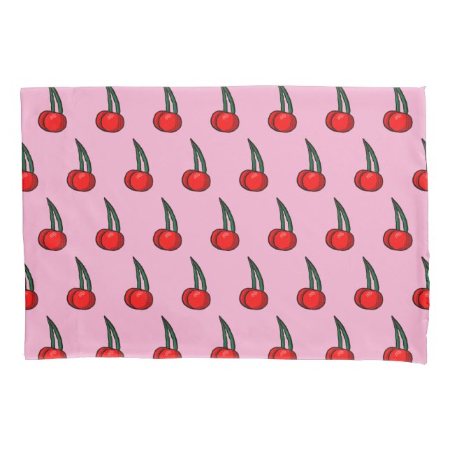 Cherry Pattern Pillow Case (Front)
