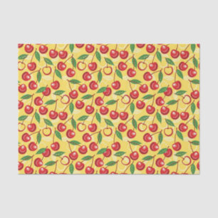 Cherry pattern tissue paper