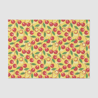 Cherry pattern tissue paper