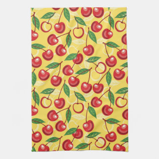 Cherry pattern towel