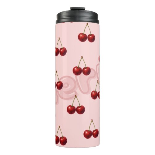 Cherry Pattern Tumbler